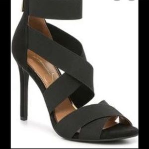 Jessica Simpson strappy heel. Never worn outside the home. New in box.